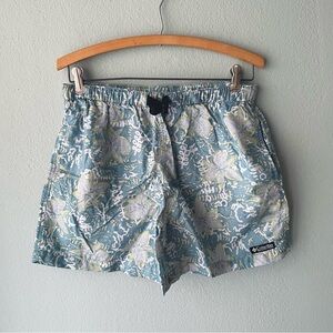 Columbia | 2000s Light Blue Tropical Swim/Athletic Shorts
